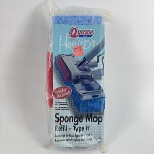 VINTAGE Quickie Home-Pro Sponge Mop Type H 0472 Refill Blue Scrubber New NOS